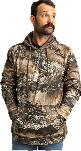 Vista 2 de Realtree Sudadera con capucha de camuflaje de peso medio y sherpa para hombre