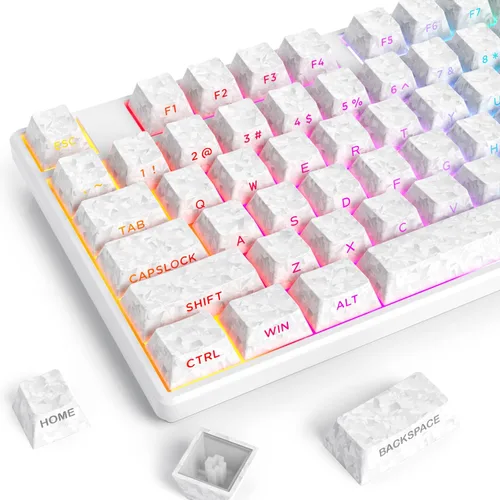 Vista 7 de Fogruaden Juego de teclas PBT, teclas personalizadas de perfil cereza para teclas de teclado mecánico (9009)