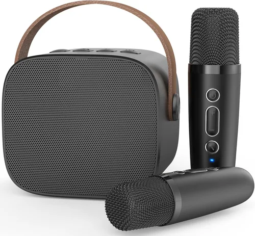 Vista 13 de Mini máquina de karaoke, juguetes divertidos, regalos de cumpleaños de Navidad para niños de 4 a 12 años, niñas, niños, adultos, juguetes