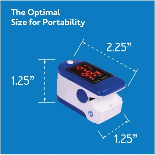 Vista 8 de Roscoe Medical Monitor de saturación de oxígeno con oxímetro de pulso de dedo, monitor o2 de pulso de buey para pediátricos y adultos, solo uso