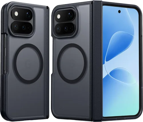 Vista 21 de FNTCASE - Funda para iPhone 16 Pro: magnética, mate, translúcida, de grado militar, protectora contra caídas, resistente, fina, duradera y a prueba