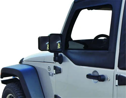 Vista 2 de Rampage Products 8605 par de extensiones para espejo (para Jeep Wrangler JK)