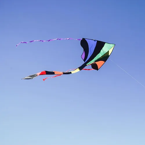 Vista 4 de In the Breeze 2903 Rainbow Sparkler 46 pulgadas Fly-Hi Delta Kite-Single Line kites