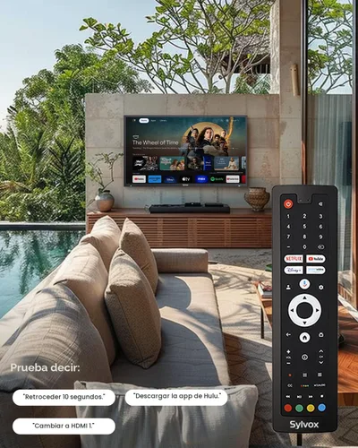 Vista 8 de SYLVOX Outdoor TV, 43" Full Sun Outdoor TVs, Premium 2000 Nit, Waterproof