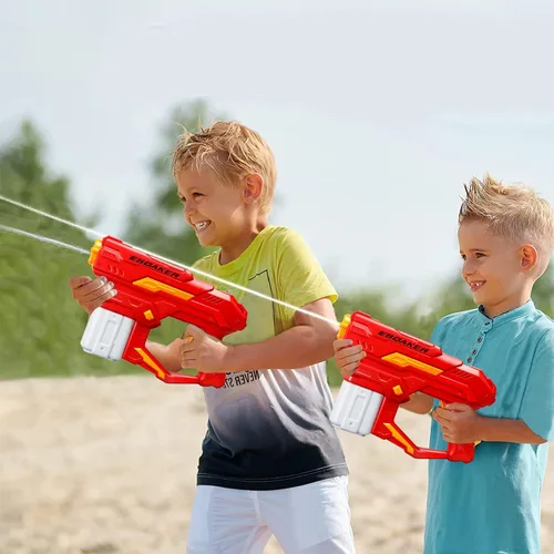 Vista 4 de Pistola de agua eléctrica para adultos y niños Super Squirt Guns Juguetes automáticos de agua de hasta 26 pies de largo alcance para verano