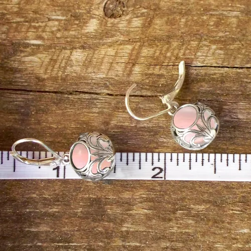 Vista 75 de Bottled Up Designs Aretes de encaje vintage hechos a mano, plata esterlina, ecológicos, fabricados en Estados Unidos, regalos de cumpleaños, día