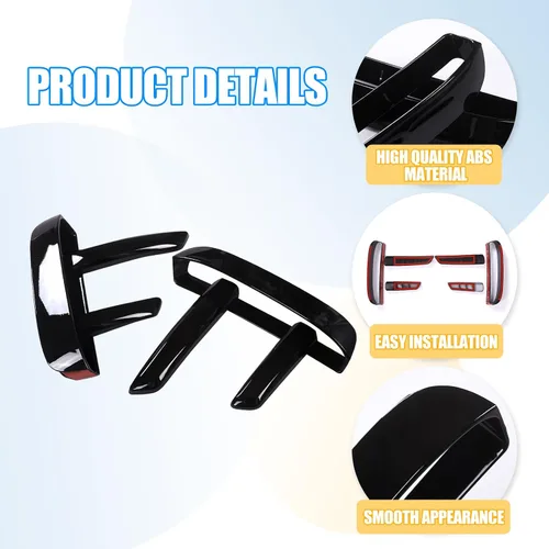 Vista 6 de Cubierta de ventilación de rejilla de parachoques delantero compatible con Land Rover Discovery 5 L462 2017-2023, accesorios decorativos de entrada