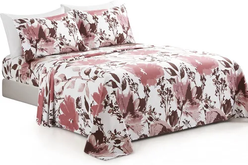 Vista 8 de Marina Decoration Ropa de cama ultra suave y sedosa con bolsillo profundo, rayón derivado de bambú para todas las estaciones, juego de sábanas de 6