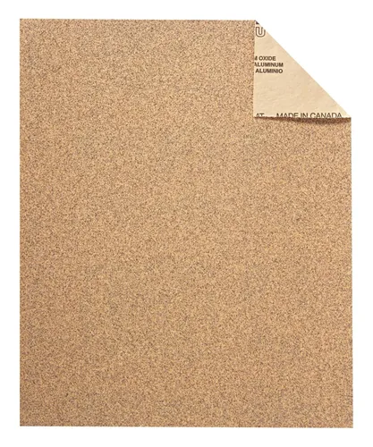 Vista 2 de 3M Papel de lija, grano 100, 5 hojas, 9 x 11 pulgadas, lija pintura, madera y metal, ideal para lijado de uso general, papel de lija de óxido