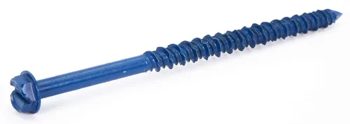 Vista 11 de Anclaje de tornillo de hormigón con cabeza hexagonal de 1/4 x 1-1/4 pulgadas con broca para anclar a mampostería, bloque o ladrillo (100 por caja)