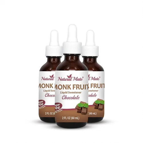 Vista 10 de Edulcorante líquido saborizado de fruta de monje optimizado con eritritol 2oz - Sabor a coco 1 paquete