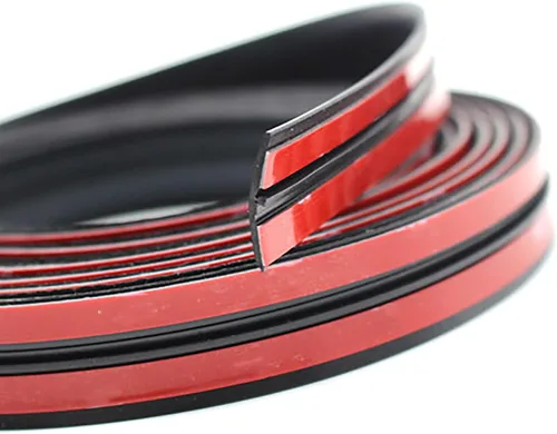 Vista 7 de Burlete para Automóvil 14mm (0.551 pulgadas) Sello de Goma para Parabrisas de Automóvil Moldura de Burlete Adhesivo en Forma de T Cubierta de Sello