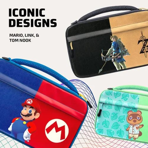 Vista 4 de PDP Gaming Commuter Case with Carrying Handle & Removeable Shoulder Strap - Nintendo Switch