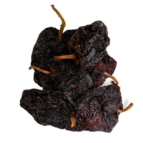 Vista 2 de Pimientos secos de chile ancho de 1 libra, pimientos mexicanos enteros, chile seco ancho por 1400s Spices