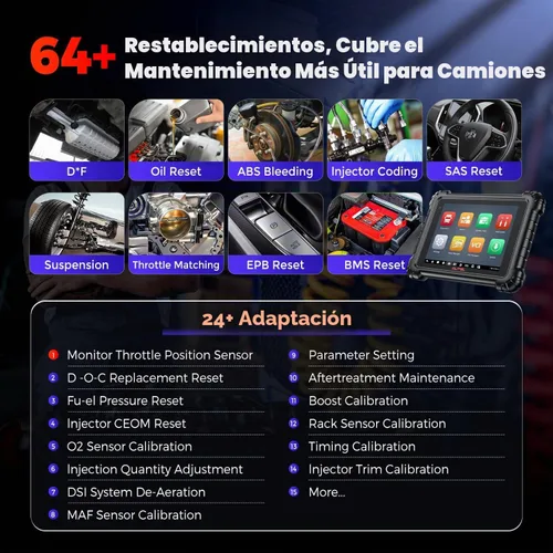 Vista 7 de Autel MaxiSys MS909CV, 2026 - Escáner diesel inteligente de alta resistencia
