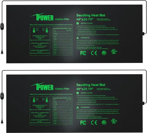Vista 24 de iPower Alfombrilla térmica duradera e impermeable para plántulas, almohadilla hidropónica cálida para un inicio eficiente de semillas, uso