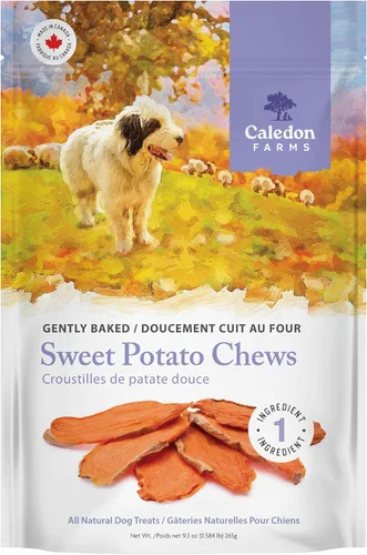 Vista 5 de Golosinas de batata dulce en forma de papas fritas de Caledon Farms para perros: 220G/7.8OZ