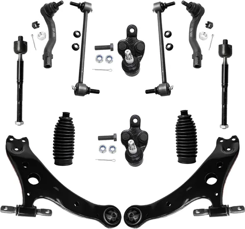 Vista 39 de Detroit Axle – 12 brazos de control superiores e inferiores delanteros con rótulas, barras de unión exteriores e interiores con topes, barras