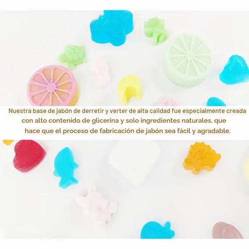 Vista 5 de EDSRDRUS Base de jabón aromática de 1 libra hecha a mano con aloe vera y aceite de coco, base de jabón hidratante para derretir y verter