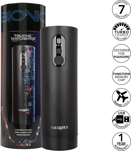 Vista 3 de CalExotics Masturbador masculino de empuje biónico - SE-0851-40-3