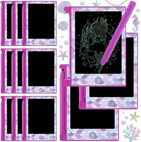 Vista 9 de Nezyo - Paquete de 12 tabletas de escritura LCD de 4.6 pulgadas, tablero