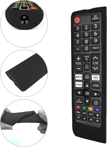 Vista 6 de Funda de silicona para control remoto Samsung TV, color negro