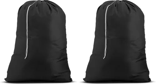 Vista 28 de Resistente bolsa comercial en tamaño jumbo para lavandería 22"x32" XL Nylon Laundry Bag, Locking Drawstring, Machine Washable, Heavy Duty, Travel