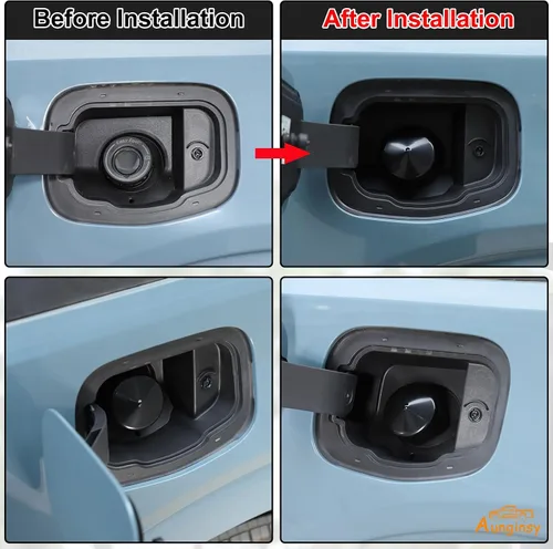Vista 3 de Aunginsy Tapa de Gasolina Sin Tapa Cubierta de Suciedad, Agua y Polvo Tapa de Gasolina Sin Tapa Cubierta de Llenador de Combustible Compatible