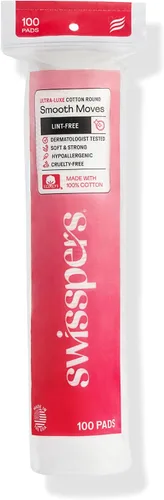 Vista 13 de Swisspers - Círculos exfoliantes premium de algodón – 80 unidades (paquete de 3) – 100% algodón puro, almohadillas de superficie de doble cara