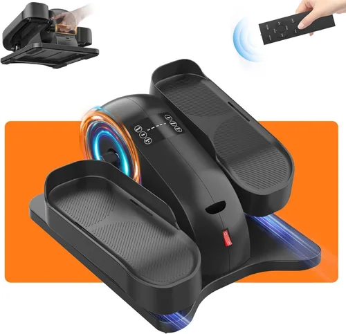 Vista 10 de Under Desk Elliptical Machine for Senior Mini Elliptical Leg Exerciser with Remote Quiet Portable Electric Seated Foot Pedal Exerciser for Home