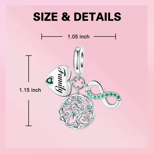 Vista 200 de Dije de girasol con diseño de estrella y luna y elefante para pulsera, collar de plata de ley 925, dijes de corazón de amor para mujer, regalo