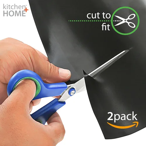 Vista 6 de Juego de 2 revestimientos para horno de cocina y hogar, grande, resistente, 100% libre de PFOA y BPA, antiadherente, reutilizable, para hornos
