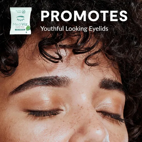 Vista 3 de Toallitas limpiadoras de párpados de árbol de té, 30 toallas de un solo uso, toallitas para pestañas y párpados para calmar la irritación de ojos