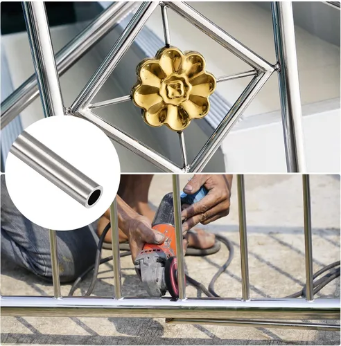 Vista 3 de METALLIXITY Tubo de acero inoxidable 304 (0.276 in de diámetro x 0.039 in de pared T x 11.811 in de largo), tubo recto - para decoración del hogar