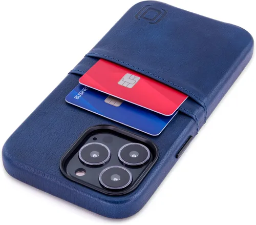 Vista 15 de Dockem Funda tipo cartera para iPhone 13 con placa de metal integrada para montaje magnético y 2 bolsillos para tarjetas de crédito: Exec M2, piel