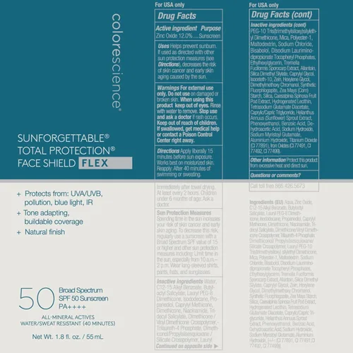 Vista 9 de Colorescience Protector facial de protección total Flex SPF 50, 1.8 fl. oz.