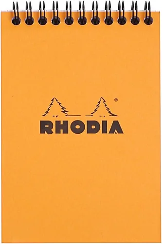 Vista 12 de Rhodia Bloc de notas encuadernado con alambre, A4, punto - negro (185039C)