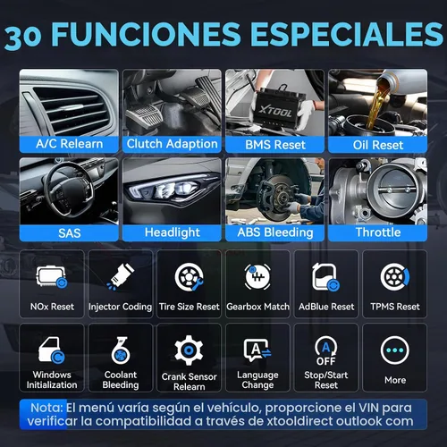 Vista 3 de XTOOL El sistema completo 30 de la herramienta de diagnóstico del escáner