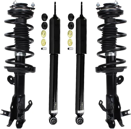 Vista 94 de Detroit Axle - Kit de amortiguadores de 4 puntales para Ford Escape 14-19, 2 puntales delanteros con resorte helicoidal 2 amortiguadores traseros