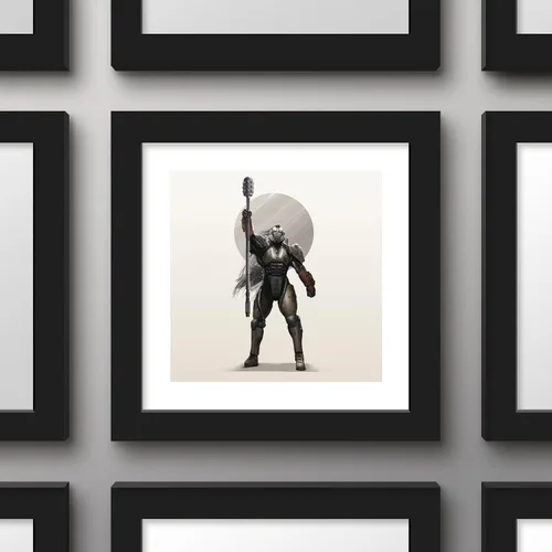 Vista 2 de Trends International Gallery Pops Star Wars: Jedi: Survivor - Póster de pared de Rayvis, 12.00 x 12.00 pulgadas, versión de marco negro
