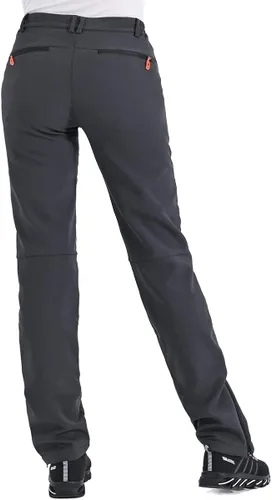 Vista 2 de Postropaky - Pantalones de esquí de nieve para mujer, impermeables, aislados, softshell, snowboard, cierre inferior de pierna