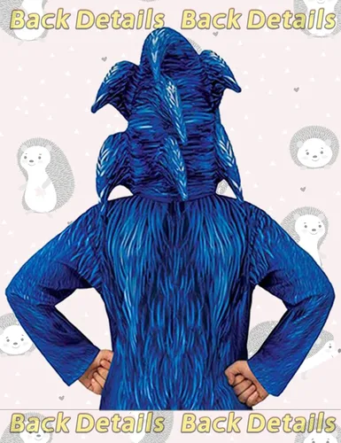 Vista 6 de Cuecutie Kids Costume Halloween Boys Suit Cartoon Cosplay Jumpsuit Outfits with Headgear Gloves 3-9T