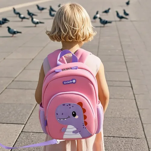 Vista 8 de Padgene Mochilas Anti Pérdida para Niños Pequeños Mochilas de Preescolar Impermeables Mochila Escolar de Animales 3D Dibujos Animados Correa