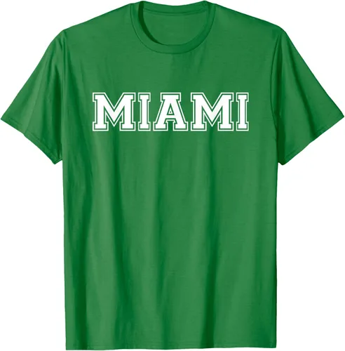 Vista 55 de Camiseta de regalo deportiva estilo universitario Miami Florida, Negro, S