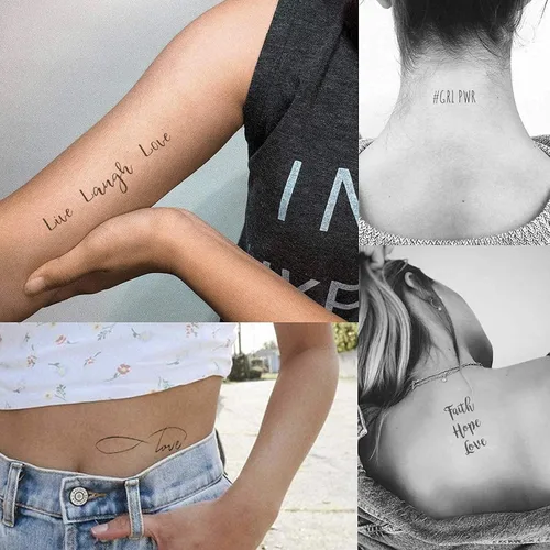 Vista 2 de Everjoy Tatuajes temporales realistas de inspiración bohemia para mujeres y hombres, diseños de tatuajes impermeables, duraderos y significativos