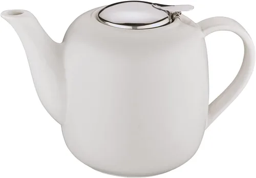 Vista 6 de Küchenprofi London - Tetera de cerámica con infusor de acero inoxidable, color gris, 8 tazas