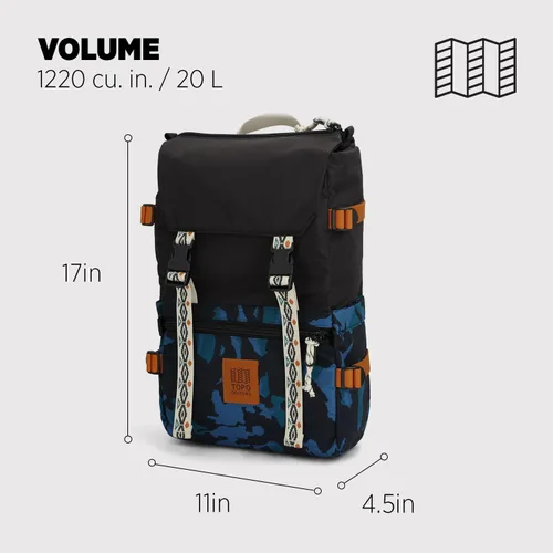 Vista 51 de Topo Designs Rover Pack Clásico, asfalto/negro, Tamaño único, Rover Pack Clásico