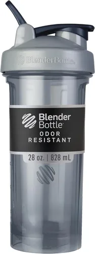 Vista 13 de BlenderBottle - Botella agitadora Pro Series ideal para batidos de proteínas y preentrenamiento, 32 onzas, color negro