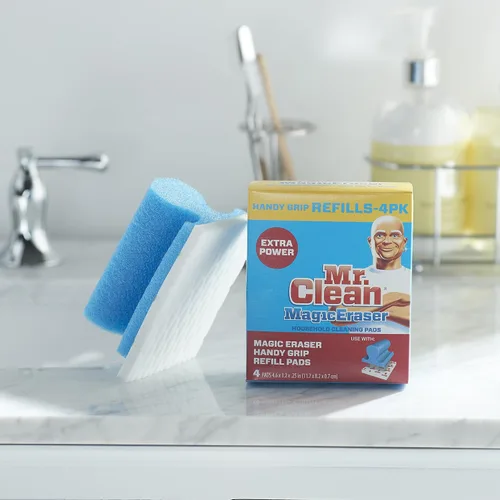 Vista 2 de Mr. Clean Esponja mágica con asa, color azul