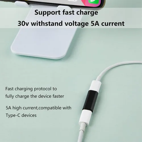 Vista 7 de VAKS Adaptador USB C (paquete de 4), adaptador USB C hembra a hembra, soporta carga rápida y extensión de transferencia de datos, compatible